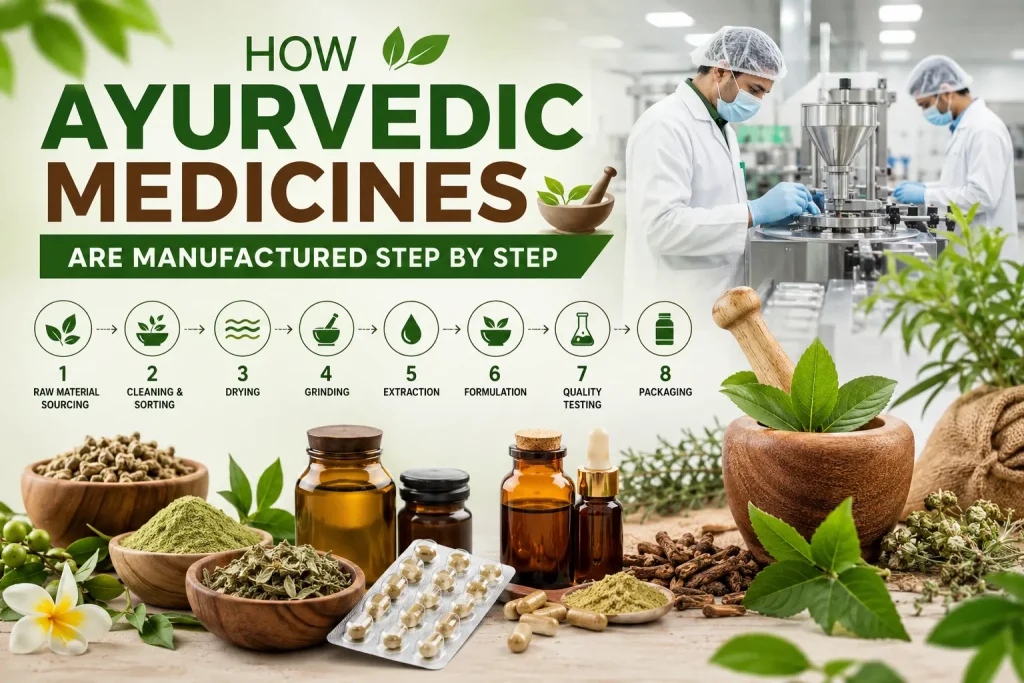 How Ayurvedic Medicines Are Manufactured Step by Step