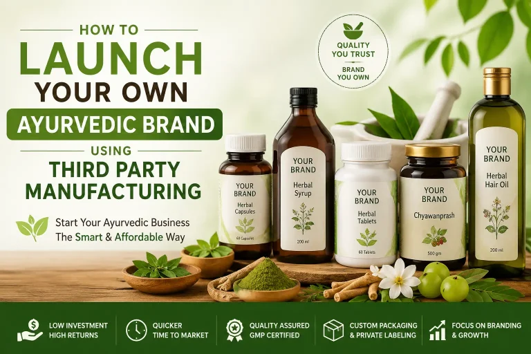How to Launch Your Own Ayurvedic Brand Using Third Party Manufacturing